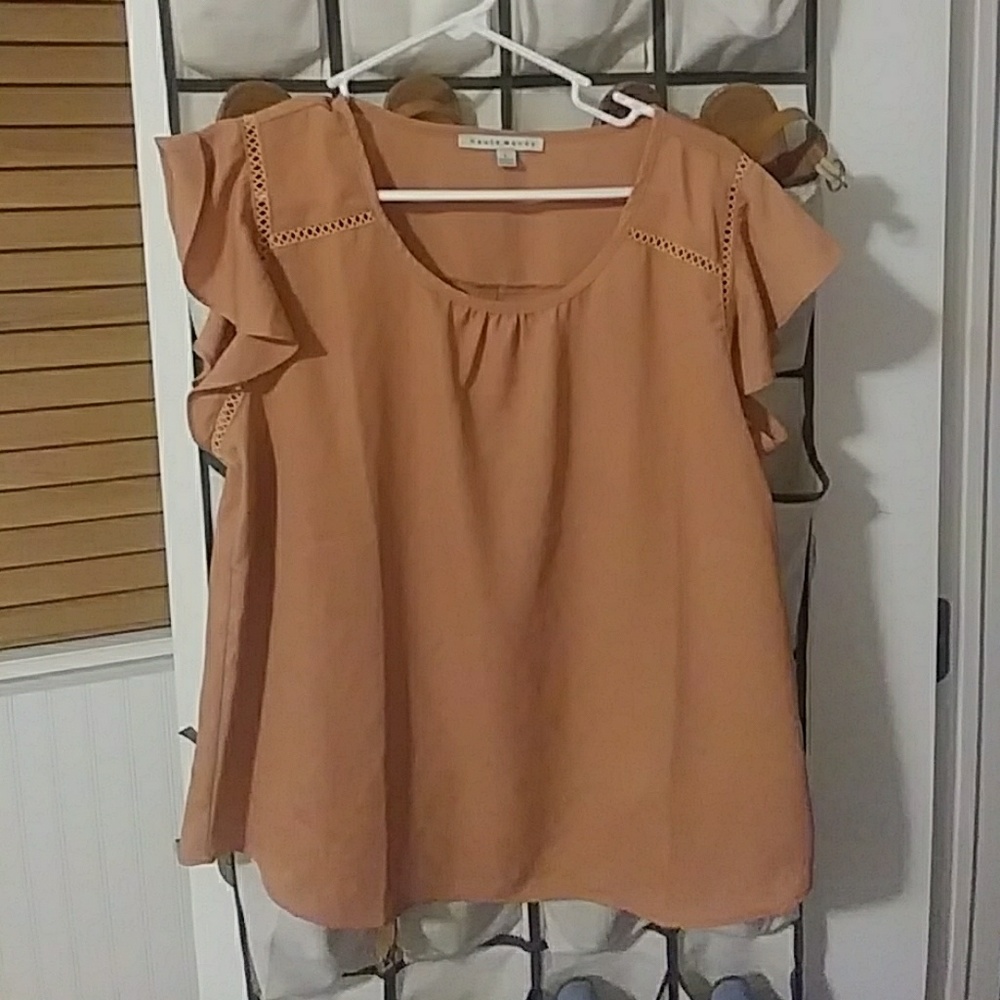Women's Dusty Rose Short-sleeved Blouse